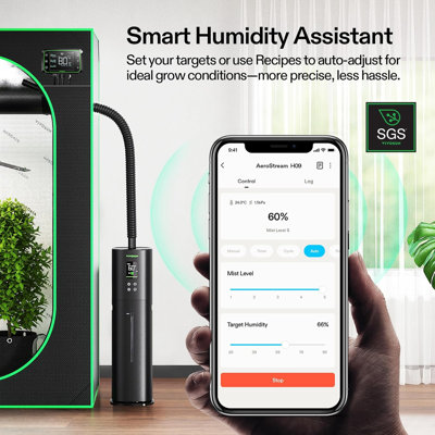 2.38 gal. AeroStream H09 Intelligent Wi-Fi Humidifier with Temp/Humidity Probe