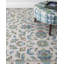 Lugano Hand-Tufted Wool Loop Pile Indoor Rug Traditional Bordered Cream/Blue/Green-2054227490