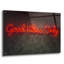 «Good Vibes Only In Neon Red» par Epic Portfolio, art mural en verre acrylique-493846421