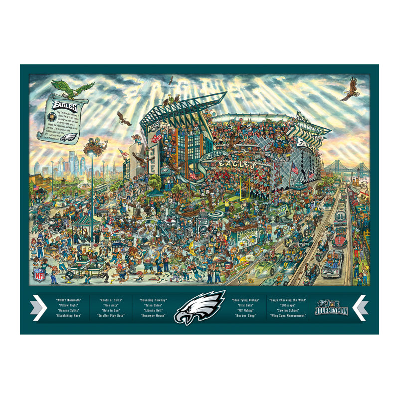 YouTheFan Puzzle, 18" H x 24" W x 0.5" L, Philadelphia Eagles