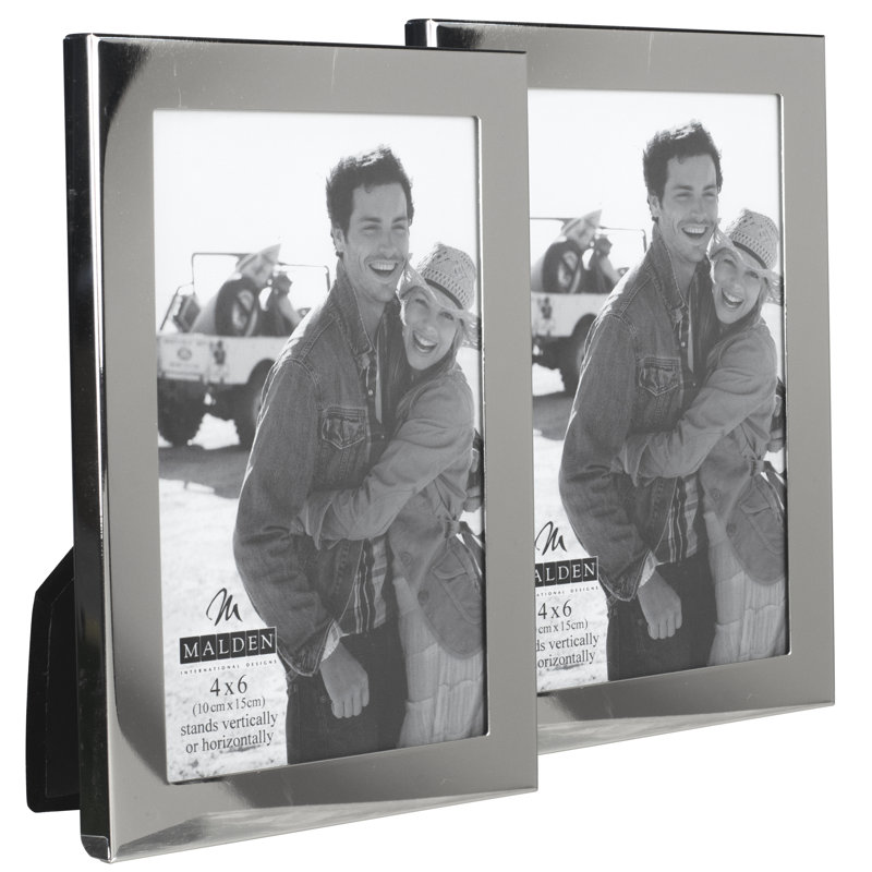 Essentials Silver Metal Matte Picture Frame, 4" x 6"