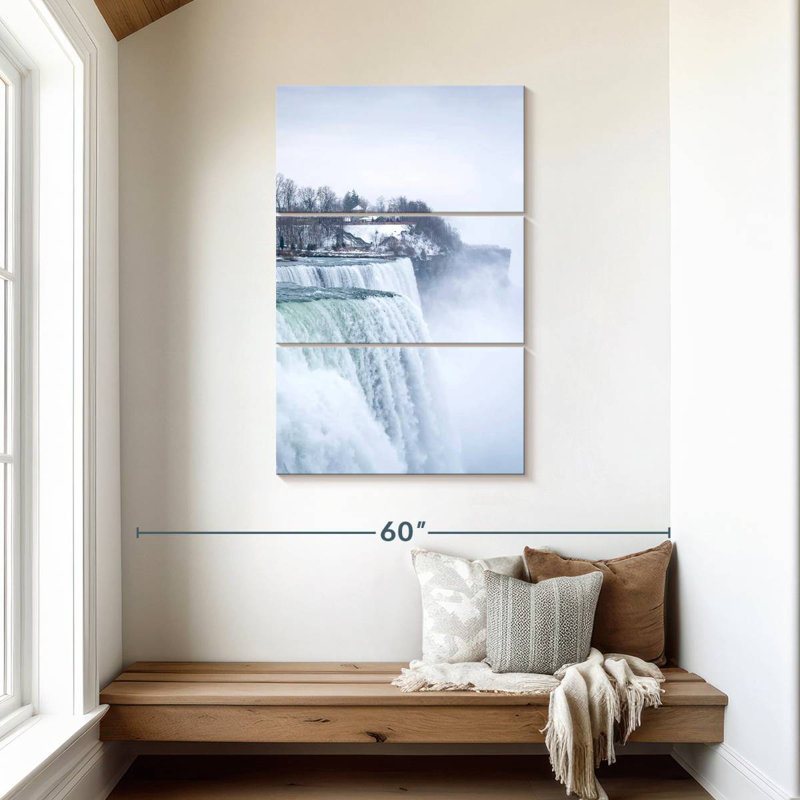 Alvord, Chutes du Niagara, hiver, H 45 po x l 28 po