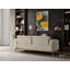 Canapé de style moderne Zoe en bois et or-464568514