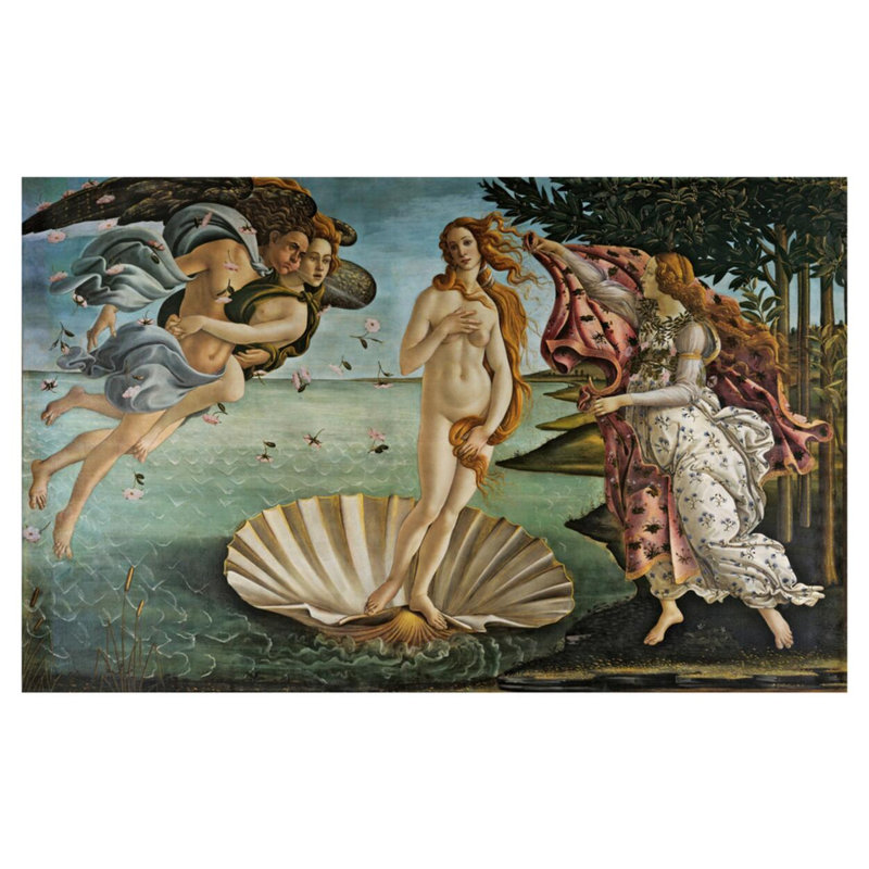 La naissance de Vénus par Sandro Botticelli - Estampe numérique, H 32 po x l 40 po