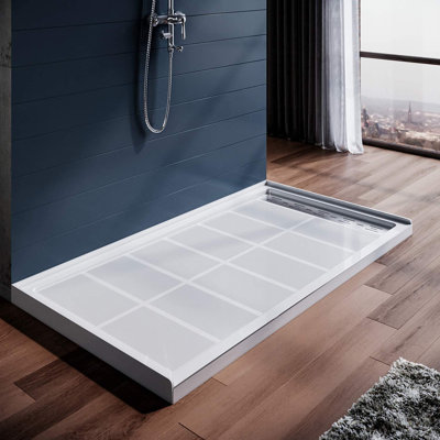 Base de douche simple l 60 po x P 32 po