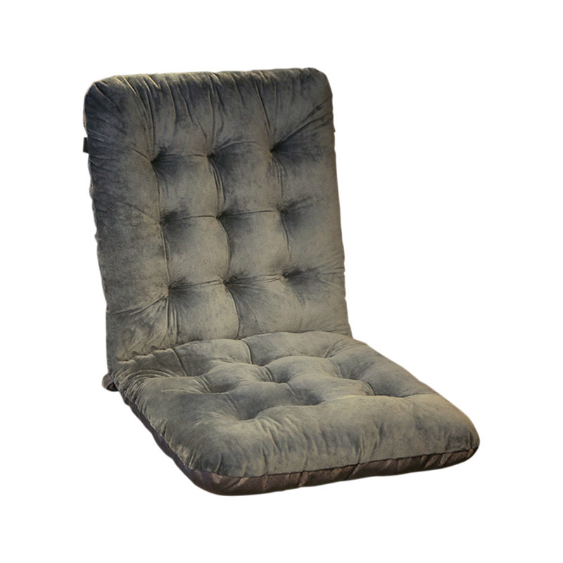 Seat Cushions For Home Use- Tufted Corduroy Floor Cushions For Living Room Tatami- 33 Inch, Gray