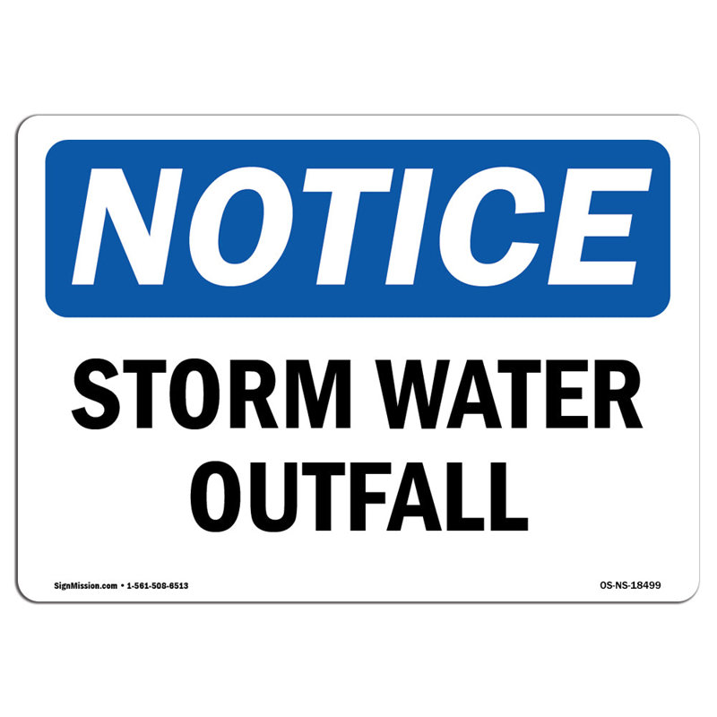 Storm Water Outfall Sign