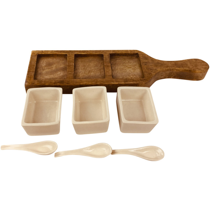 Union Rustic Zachary Ceramic Condiment Server
