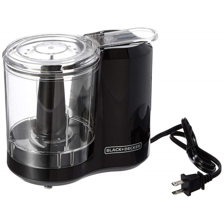 Mainstays 1.5 Cup, One-Touch Pulse , Mini Food Chopper, Black