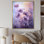 «Violet Veil Delicate Poppies Moment I», reproduction sur toile