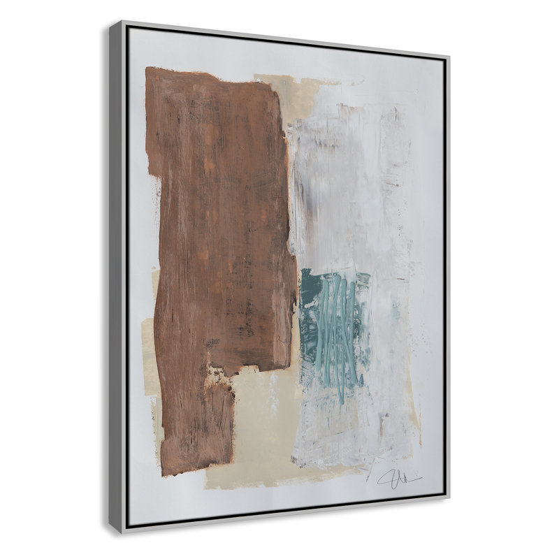 Together We Work " Together We Work I " by Filippo Ioco, 41.5'' H x 31.5'' W x 2'' D, Silver Framed