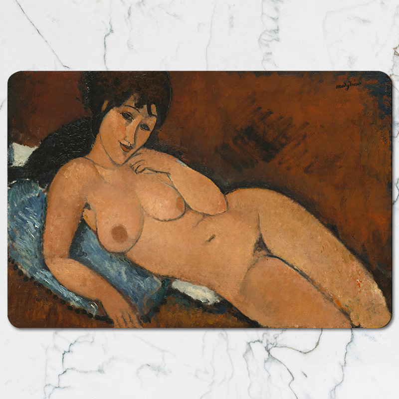 Nude Reclining Woman Art Decorative Placemat And Coaster Set