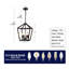 Lustre lanterne de style ferme à 4 lumières, luminaire de plafond industriel noir avec cage ajourée rustique et hauteur de suspension réglable, culot E12 pour îlot de cuisine, salle à manger, entrée, hall