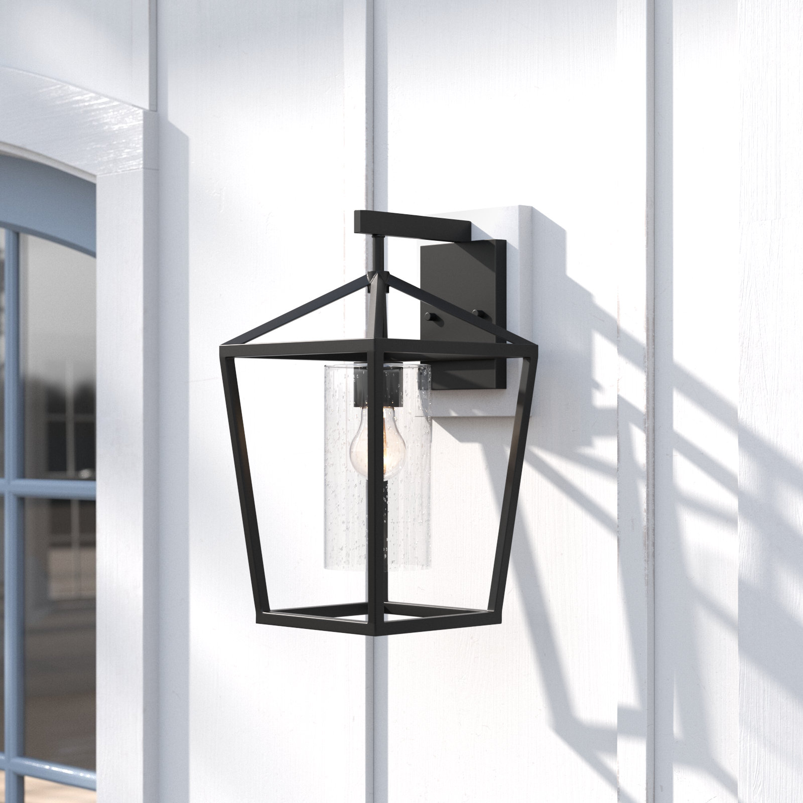 Alicia Single Light Birdcage Outdoor Wall Light, 17.13" H x 10" W x 10" D