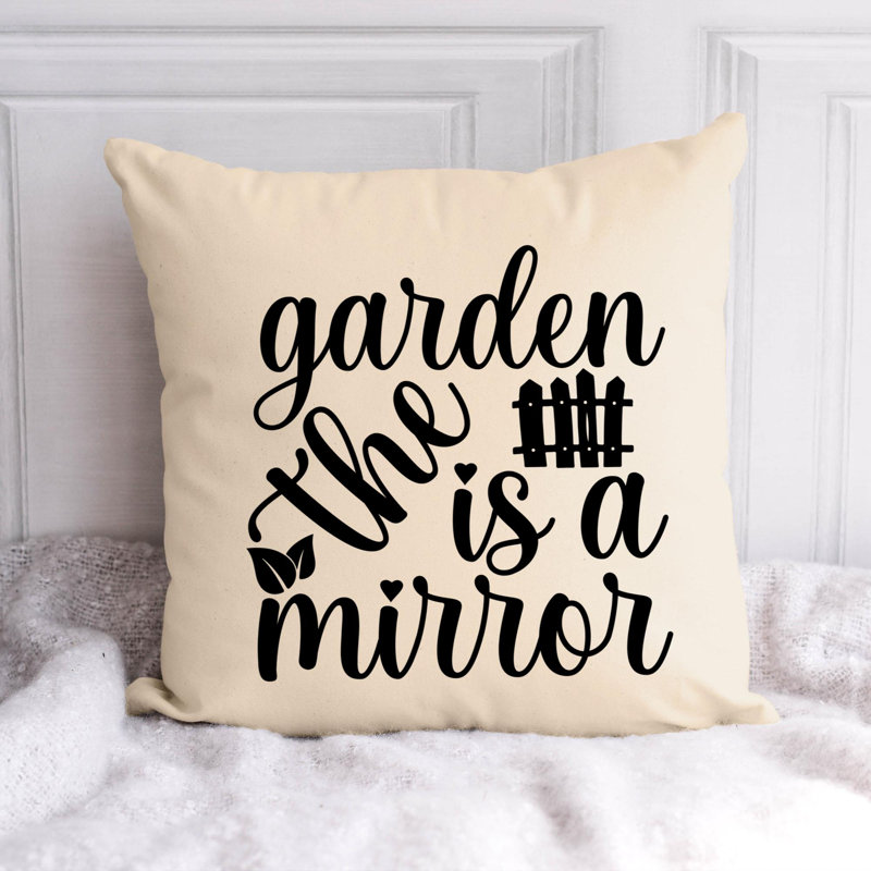 Polyester/Polyester Blend Reversible Throw Pillow
