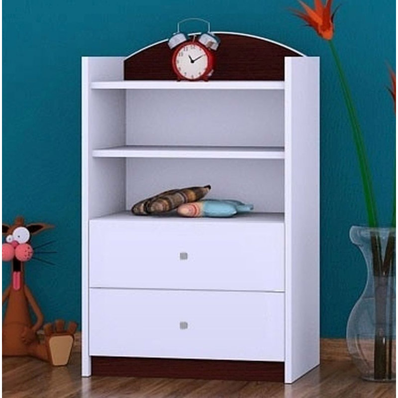 Hallie 96cm H Kids Cube, Wenge, 92cm H x 60cm W x 34cm D
