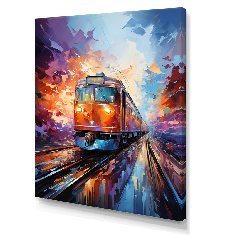 " Train Bold Rhythms ", 20" H x 12" W x 1" D, Wrapped Canvas