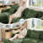 Chenille  Three-Seater Sofa (Green)