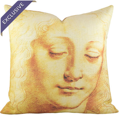 Grace Cotton Blend Reversible Throw Pillow