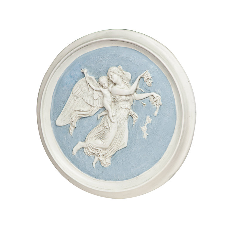 Amalya Angel Roundel Wall Plaque