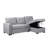 Upholstered Pull Out Sectional Sofa With Chaise-1007456301