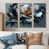 Toile naturelle avec cadre flottant
