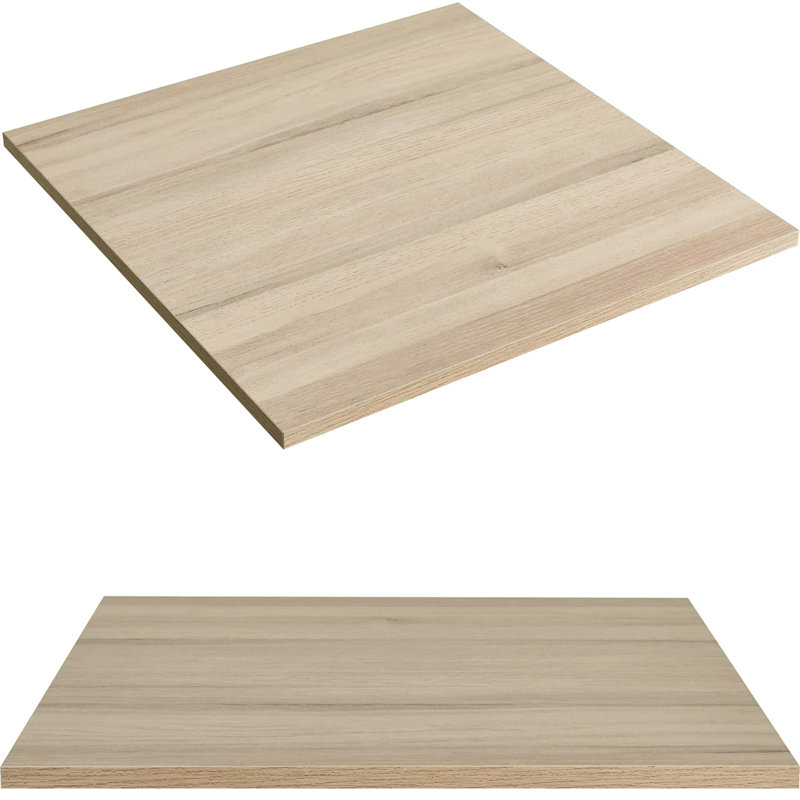 Plateau de table Calexico, H 0,71 po x l 20 po x P 20 po, Chêne