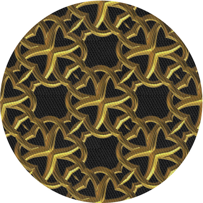 Tapis doré, Rond 6 pi