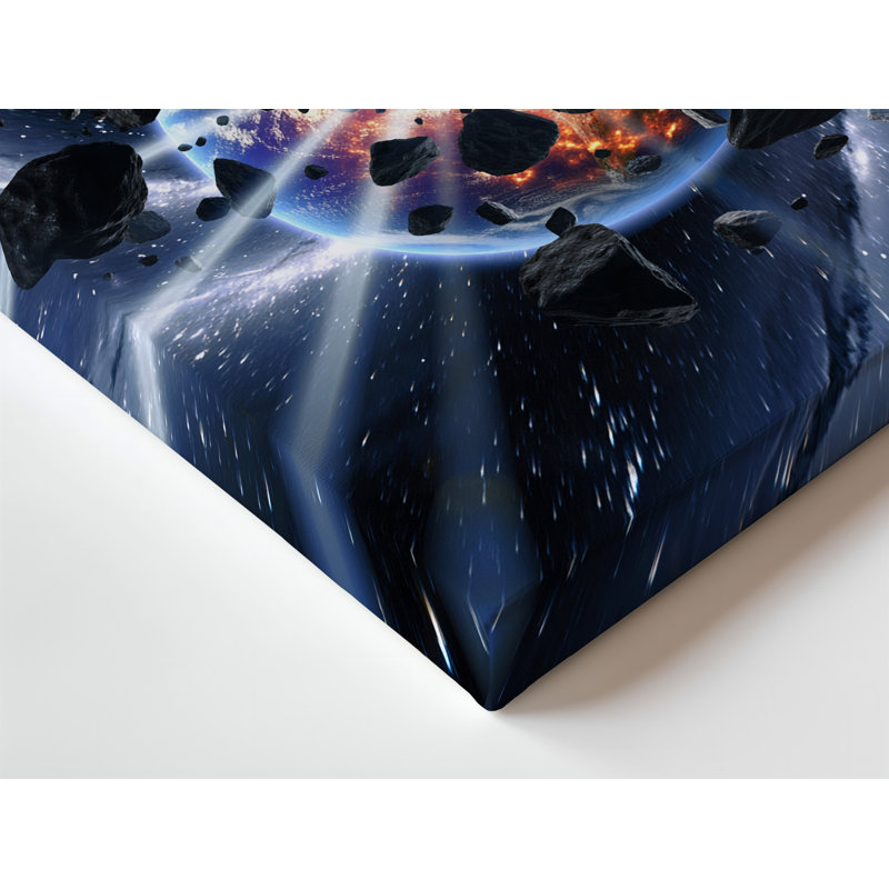Toile dans un tableau cosmique à couper le souffle, H 9 po x l 12 po