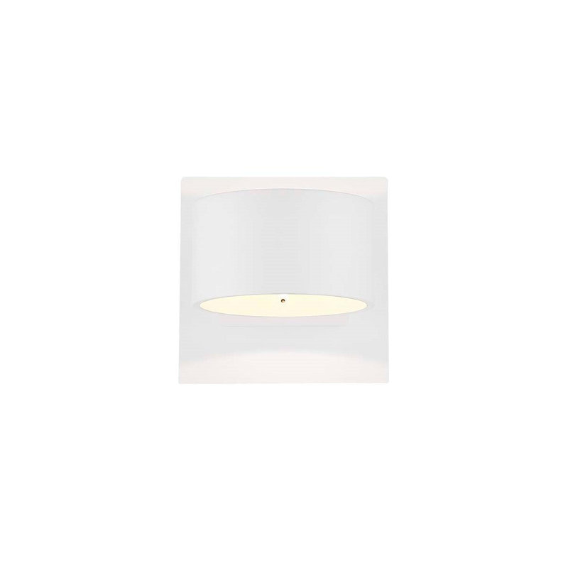 Plafonnier encastré 1 lumière DEL Alamo, Blanc