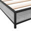 Structure de lit vidaXL Bois d'ingénierie, métal double durable-1346519494-1346519497