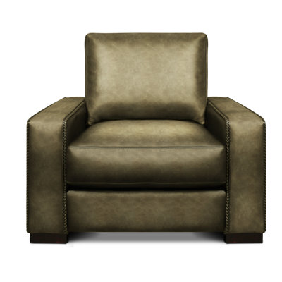 Fauteuil club en cuir véritable Urban Cowboy