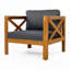 Fauteuil club d'extérieur en bois d'acacia-566858313