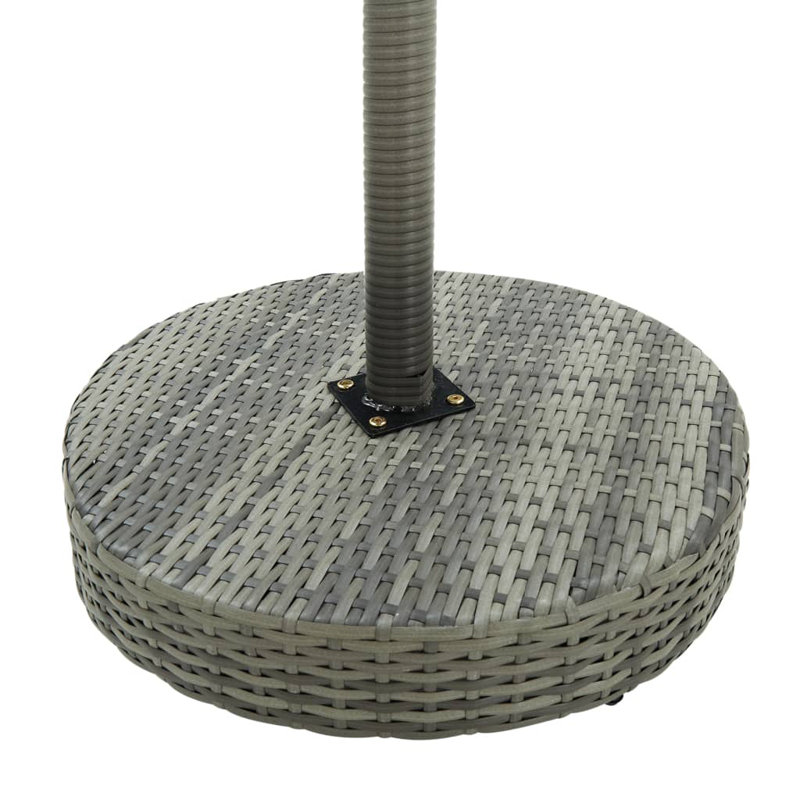 Adhurim Round Metal Outdoor Bar Table , cm W cm D, Grey, 106cm H x 60.5cm W x 60.5cm D