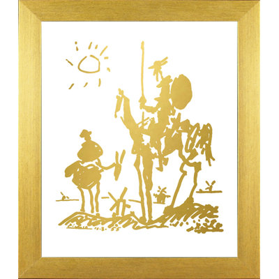 " Don Quixote In Chic Gold Imitation " by Pablo Picasso