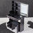 29.2" Small Left Drawer Desktop Vanity Table + Cushioned Stool-114233249