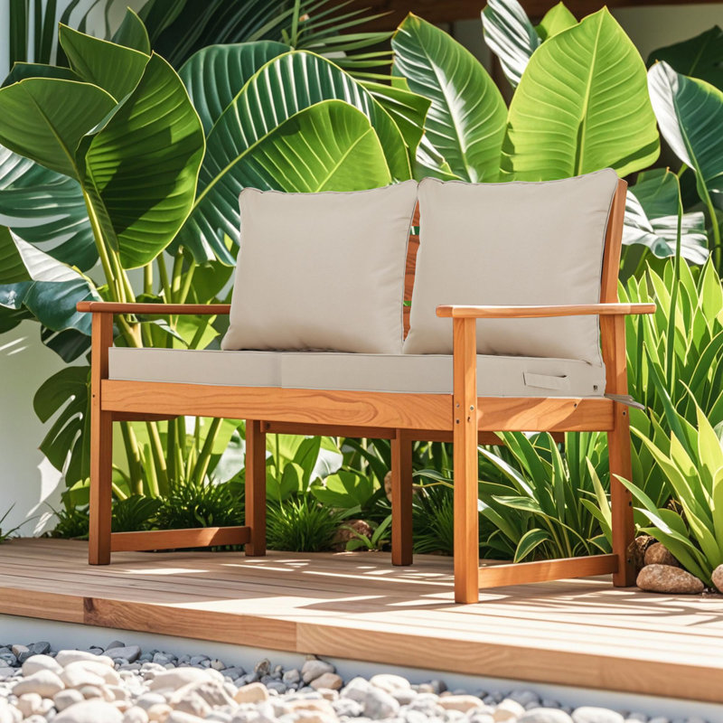 2-Piece Outdoor Deep Seat Cushion Set ( Cushion Only), Beige