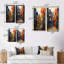 «Cityscape Alleyway Patchwork», 2 pièces sur toile-709314105-709314104