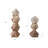 Sculptures Polyresin Faceted Abstract Design For Living Room Bedroom Office Home Decor Set Of 2 - 19", 14" Multi-Colored