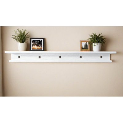 Rayne 3 Piece Oak Shelves With Hooks