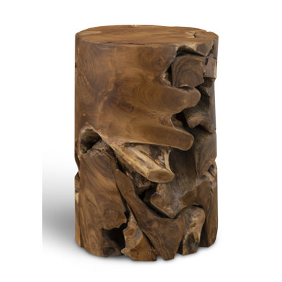 Table d'appoint ronde en teck