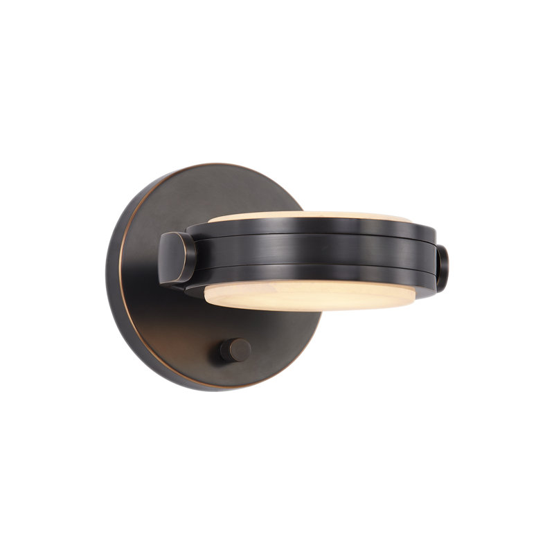 Blanco 1 - Light LED Bath Sconce, Urban Bronze/Alabaster
