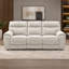 Ensemble de salon inclinable Maddox 3 pièces en tissu texturé avec canapé, causeuse, fauteuil et porte-gobelets dissimulés-1380343601-1380343607