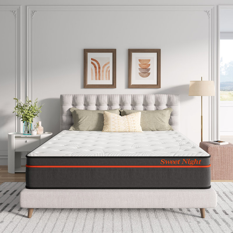 Matelas hybride moyen 14 po Sweetnight, Très grand californien