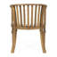 Chaise de salle à manger élégante en bois avec rembourrage - Rehaussez votre décor extérieur - Coussins d'assise bloquants pour profiter du plein air en tout confort