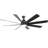 Brixham 72" 8 - Blade Classic Matte Black LED Ceiling Fan Light With Remote Control