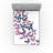Ambesonne Butterfly Fitted Sheet 2-Pack Wings of Spring Dancing Purple Pink Blue-106749979