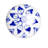 Handpainted 1 1/2" Diameter Round Knob Multipack