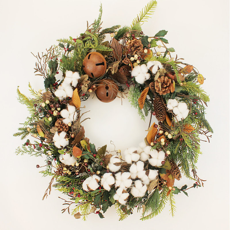 Couronne en soie cloche et coton 24 po