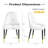 Mushtak 0.7'' H Faux Leather Upholstered Metal Dining Chair-728425259